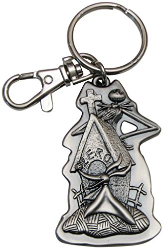 Porte-clés Jack Skellington et Zero en étain de Monogram pour les fans de L'Étrange Noël de Monsieur Jack