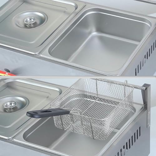 Friteuse électrique 2500W à thermostat et panier amovible