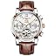 Leather Band - Rose Gold-White