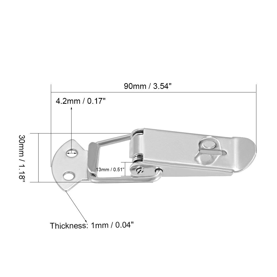 Spring Loaded Hasp Spring Loaded Stainless Steel Case Box Hasps Clamps 2 Pack Spring ...