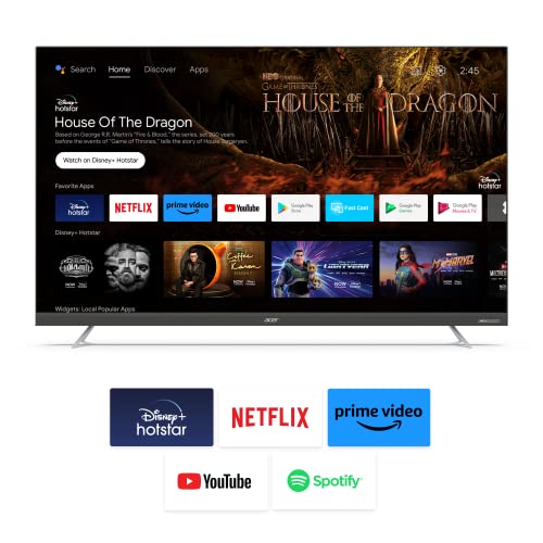 Image of Acer 164 cm (65 inches) S Series 4K Ultra HD Android Smart LED TV AR65AR2851UDSB (Black)