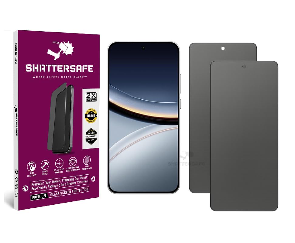 Image of Gorilla Matte Tempered Glass Compatible For Poco F7 5G [Pack of 2] - Anti Glare, Scratch Resistant, Edge to Edge Protection With Easy Installation Kit & Case Friendly Fit.