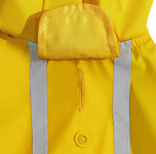 Best Pet Supplies - Voyager Waterproof Dogs Rain Poncho, Yellow, Medium, "Chest: 19"" ~ 25""" (253-Yw-M) #TOP1