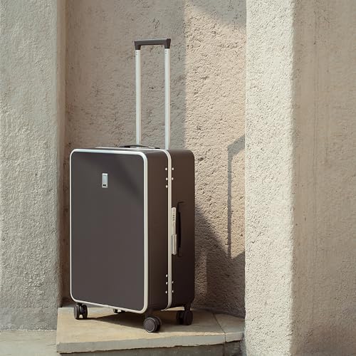 Image of SWISS MILITARY Black Gold Collection Lorenzo-55cm Cabin Small Hardsided PC Trolley Luggage Bag with TSA Lock, 360 Wheels Suitcase-Ideal for International Travel, Capacity 44L-Dark Grey