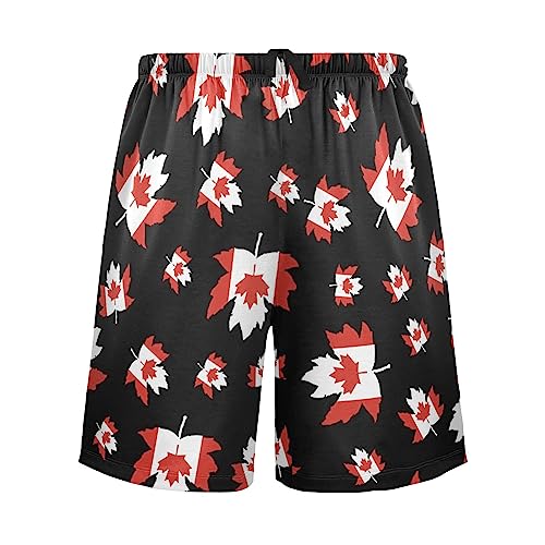 Cindly Mens Pajama Shorts, Lightweight Lounge Pant with Pockets Soft Sleep Pj Bottoms