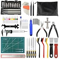 HIMOMO 3D Drucker Zubehör Kit,82 PCS 3D Drucker Werkzeug Kit, mit Pinzetten, Zangen, Schnitzmesser, Reinigungsnadeln, Schraubenschlüsselset für Reinigung Finishing Druck