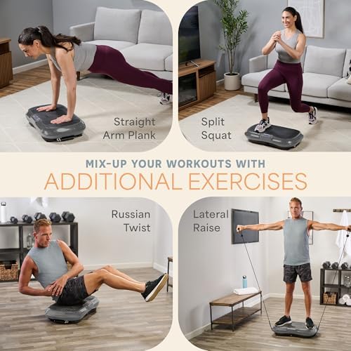 LifePro Waver Vibration Plate Exercise Machine - Whole Body Workout Vibration Fitness Platform w/ Loop Bands - Home Training Equipment for Weight Loss & Toning 9 5186Uhk66GL. AC