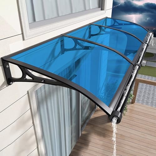 Awning-for-Door-Entrance-Awnings-for-Doors-Polycarbonate-Cover-Outdoor-Front-Door-Patio-UVRainSnow-Protection-Door-Awnings-Exterior-for-PorchPatioDeck Awning for Door Entrance Awnings for Doors Polycarbonate Cover Outdoor Front Door Patio UVRainSnow Protection Door Awnings Exterior for PorchPatioDeck
