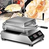 VitalisWorks Sofort-Crêpe-Maker, 2800-W-Pfannkuchengrill für Meeresfrüchte-Crêpes, Pfannkuchengrill mit Temperaturanzeige und intelligenter Steuerung für Imbissbuden und den Hausgebrauch