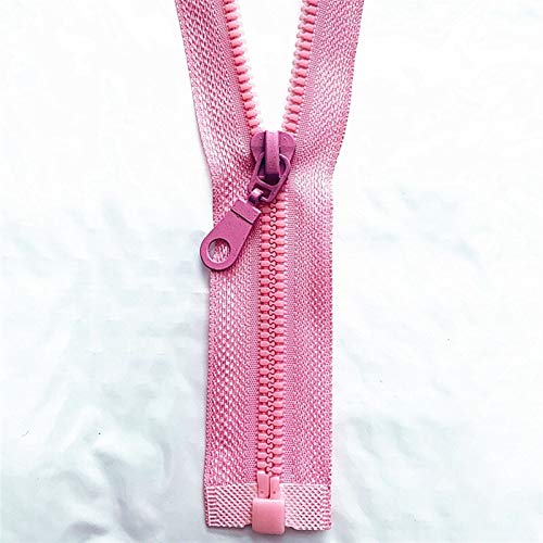 Cremalleras para Coser, Cremallera de plástico, 3 Piezas, n.° 5, Cremallera Desmontable, Cremallera de Resina, con Extremo Abierto, Cierre ecológico automático, Cremallera de plástico, para Coser