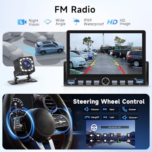 Radio para autos con pantalla táctil de 7 pulgadas miniatura 6