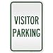 Visitor Parking Sign, 12x18 Inches, 3M EGP Reflective, Rust Free .063 Aluminum, Fade Resistant, Made in USA by My Sign Center
