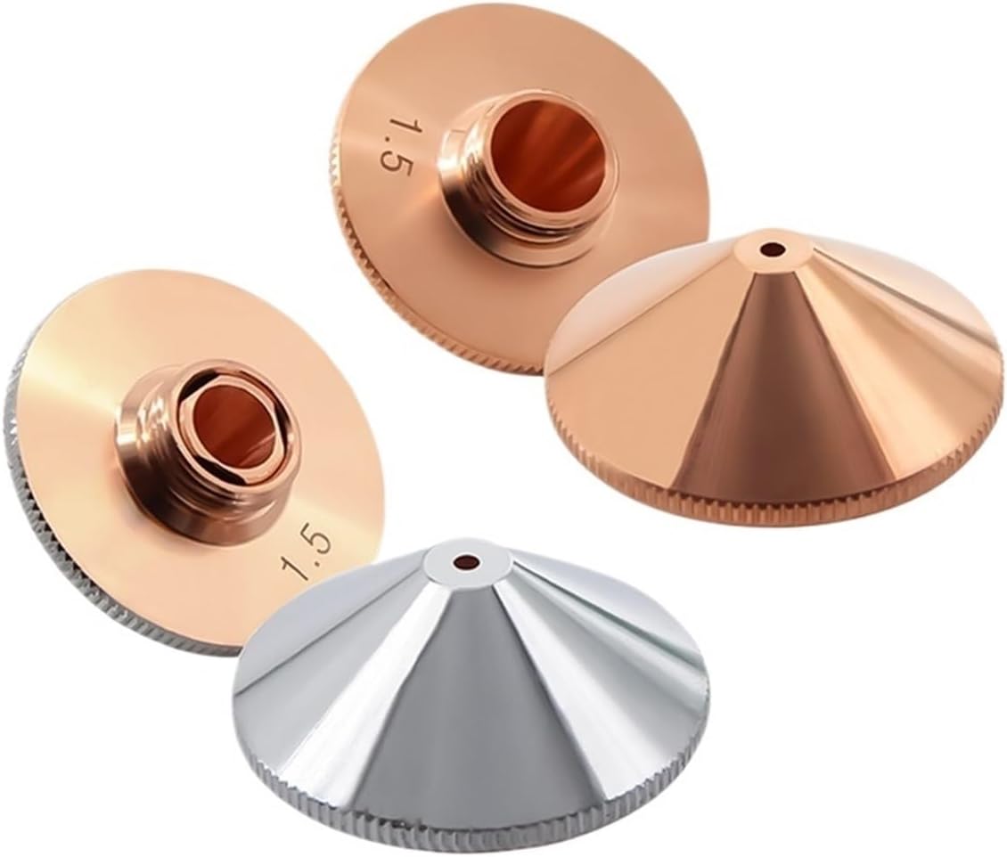 Laser Nozzle Fiber Cutting Head Parts Dia.28mm Caliber 0.8-4.0mm Single Double Layer Chrome Plateds 1Pcs