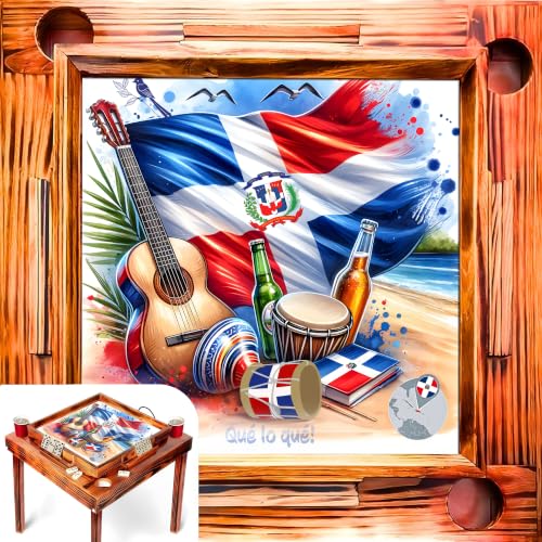 TraditionTools Premium Mesa de Domino Dominicana Premium | Dominican Domino Table (Design 02)