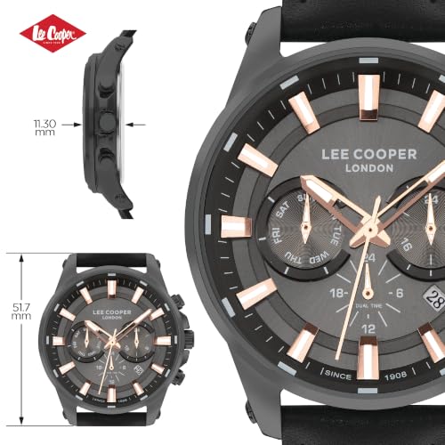 Image of Lee Cooper Analog Black Dial Men's Watch-LC07525.651
