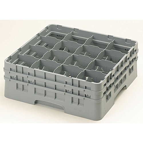 Camrack Glass Rack, W/2 Extenders, Full Size, 16 Compartments, 4-3/8'' Max. Dia., 6-1/8'' Max. (4 Pieces/Unit)