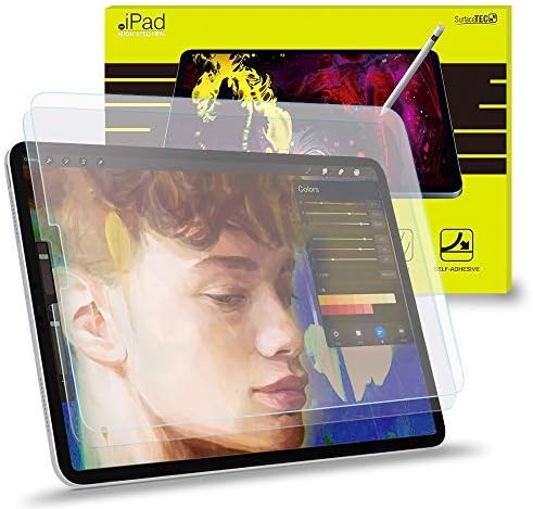 2 Pack Screen Protector Paper feel For iPad Pro 12.9,Habyby iPad Pro 12.9 2020/2018 Matte PET Film,[Paper feeling Film Writing] [Compatible with Apple Pencil] Film High Touch Sensitivity