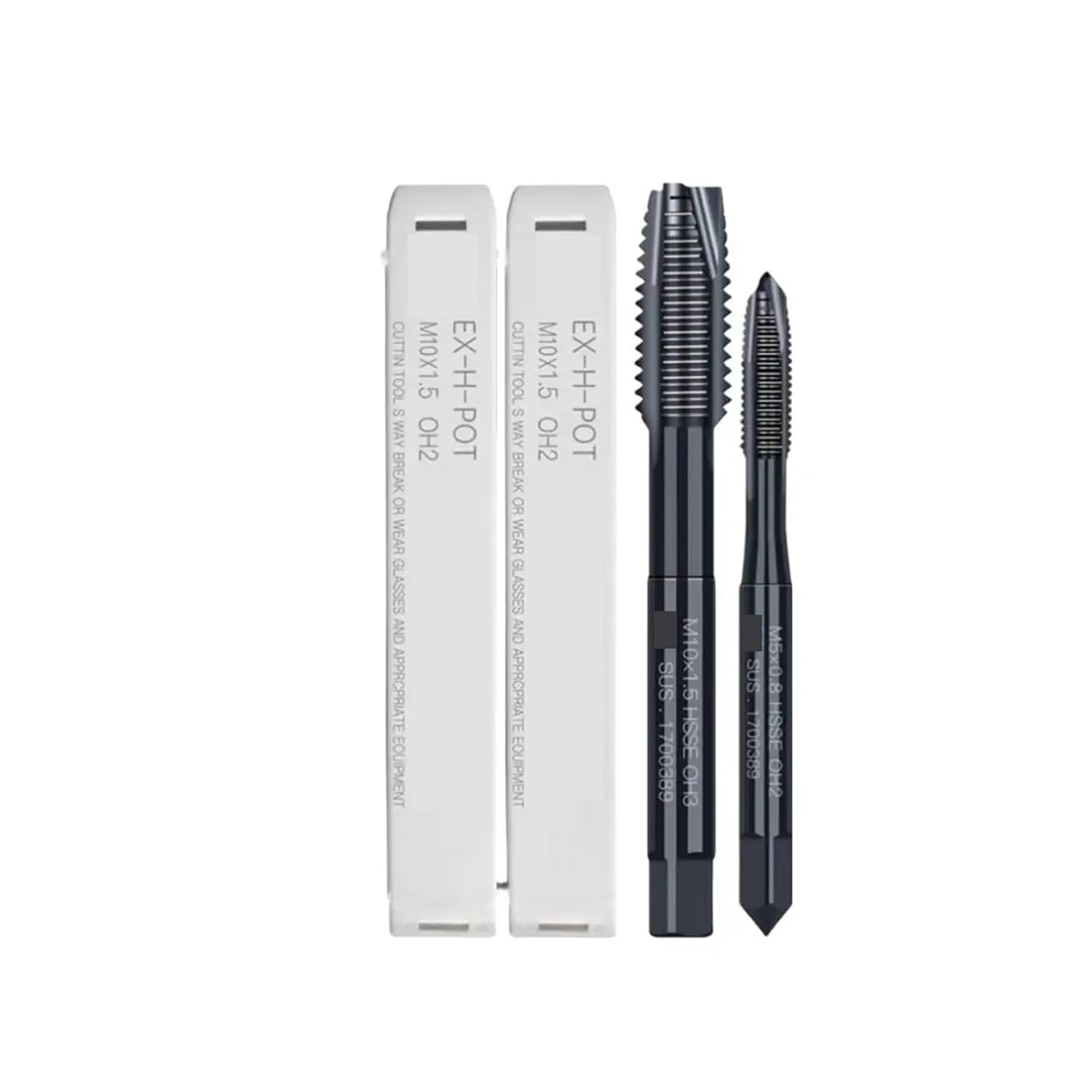 Drill Tap Bit Set, 1PCS HSSE Metric Spiral Pointed Tap Machine Screw Thread Taps Blind Hole Steel