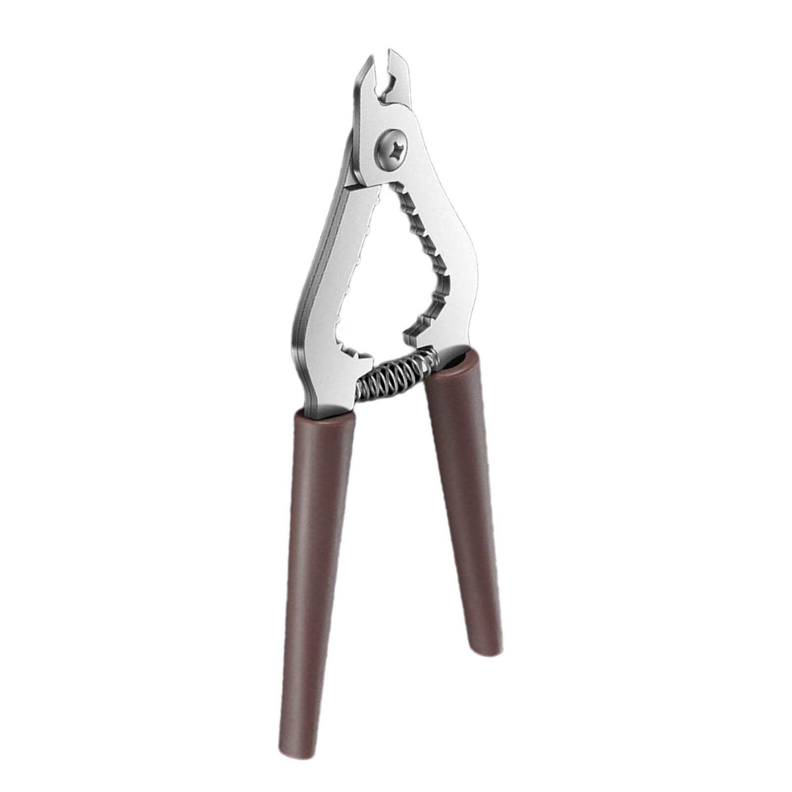 MICFENY Nutcrackers Tool for Pecans Walnuts Almonds Stainless Steel Nut Opener with Comfortable Handle Professional Nut Cracker
