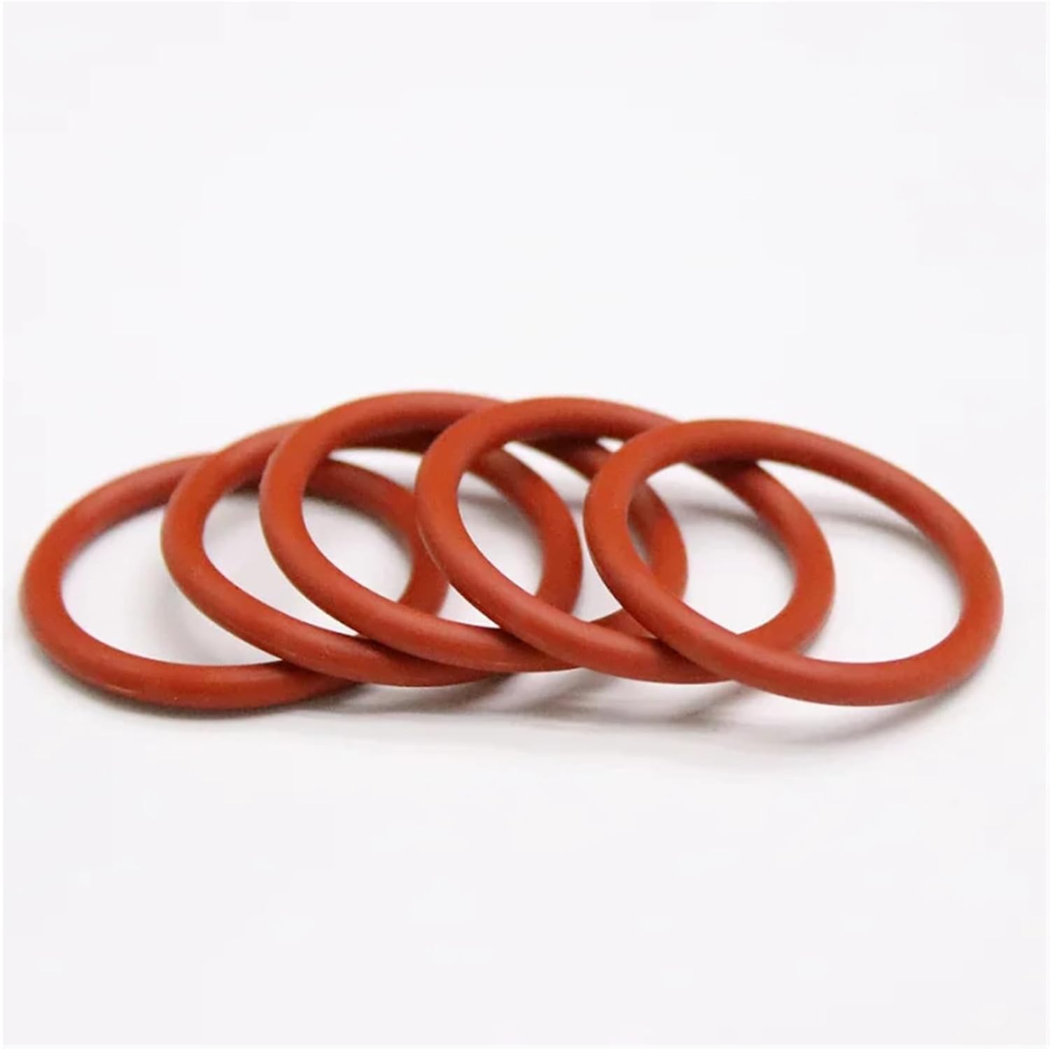 50pcs VMQ O Ring Seal Gasket Thickness CS 4mm OD 15~100mm Silicone Rubber Insulated Waterproof Washer Round Shape Red(ID 72mm OD 80mm)