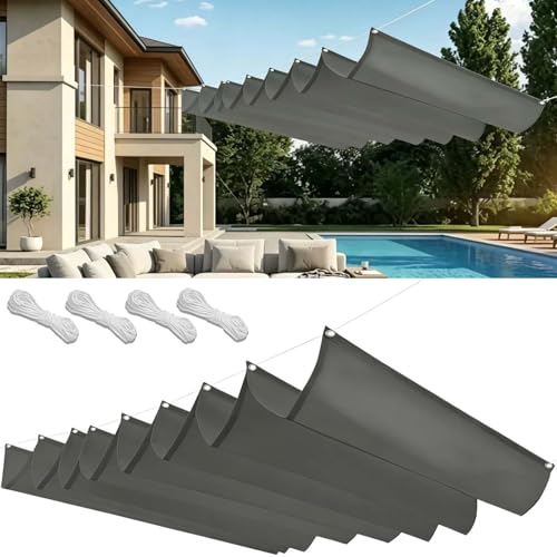 Ombrage rétractable anti-UV 98% bâche indéchirable 105x280