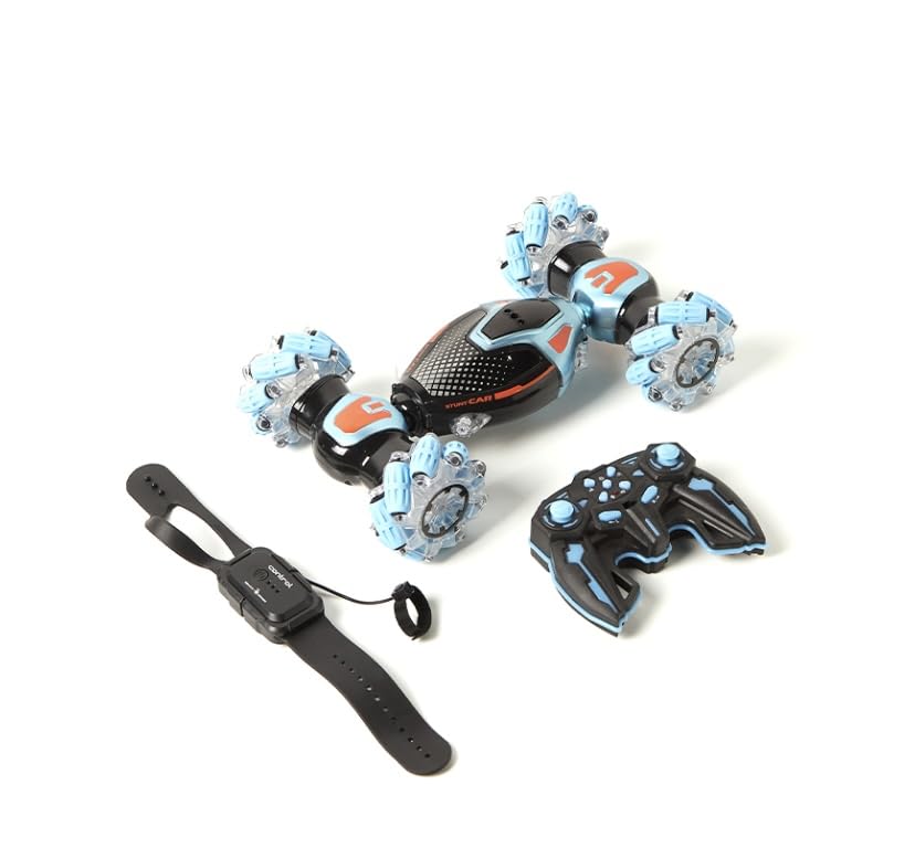 Image of Transform Stunt Remote Control Car (Lh-C048-3) for Boys 4-7 Age 8-12 Offroad Hobby Crawler Toy Hand Gesture Sensing Drift 360 Flips Double Sided Rotate Transform 4WD Vehicles