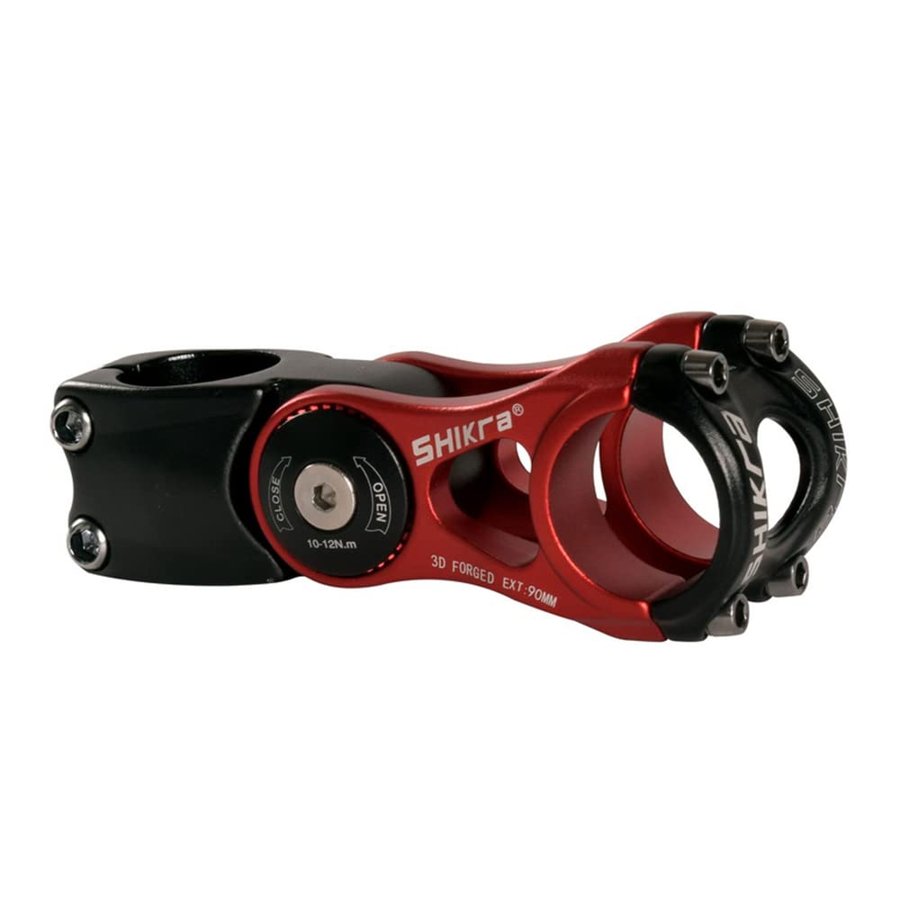 BBxunsless Bicycle Stem Mountain Bike Handlebar Height Adjuster Adjustable Angle Riser Bicycle Accessories 31.8x90/110/145mm Adjustable Stem for MTB,