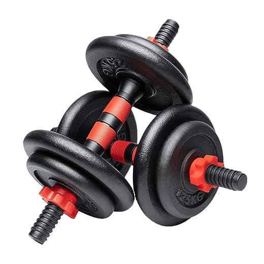Xn8 Adjustable Dumbbells Set Hand Weight Dumbbells 15kg 20kg For Weight Lifting-Barbell Bench Press Exercise-Fitness-Training-Body Building-Home Gym 15KG