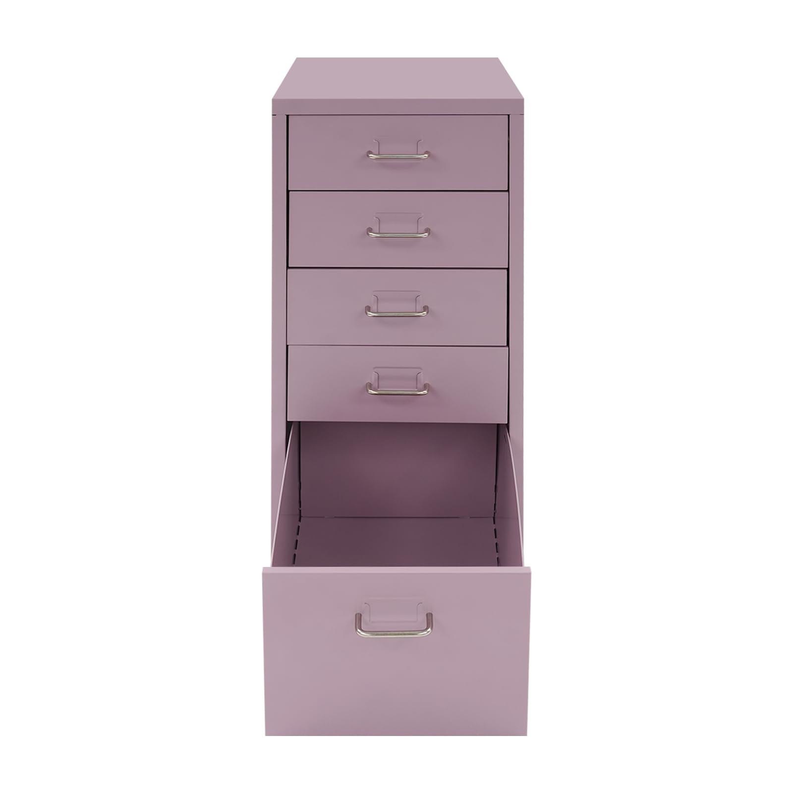 Crema-Lila - Armadietto portatile con ruote e fessure per etichette, per uffici, scuole, negozi al dettaglio, 41 x 28 x 69 cm