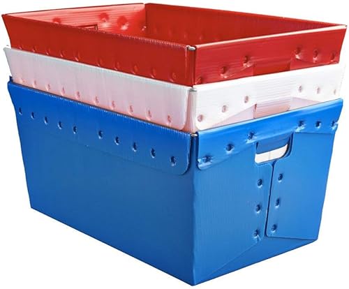 Miniatura 5 de White Plastic Storage Totes and Stackable Storage Bins - Industrial Strength Containers for Organizing at the Office and Home - Holds Up To 80 Lbs -