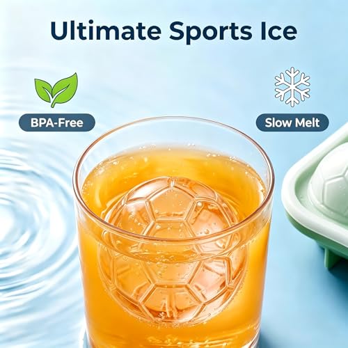 Set 3 Moldes de Silicona para Cubos de Hielo Deportivos miniatura 2