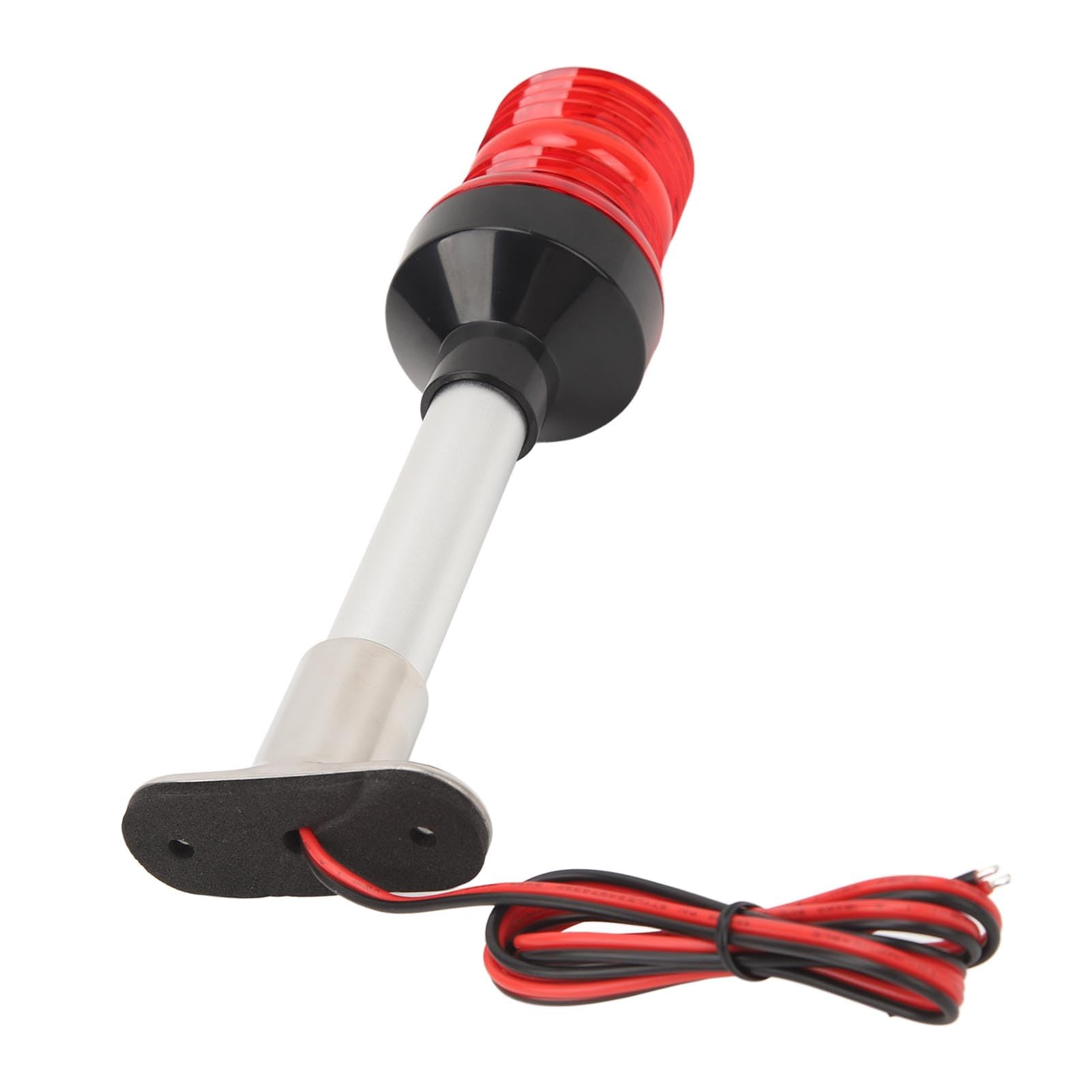 Yosoo Health Gear Luce di Poppa per Barche, Luce di Navigazione a LED a 360 Gradi con Base in Acciaio Inossidabile 316, 33 LED Oltre visibilità 2NM DC 12V 24V per Barche da Pesca Yacht Uso Marino