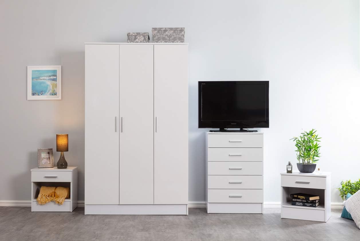 Galaxy Plus 4 Piece Bedroom Furniture Set High Gloss Large 3 Door