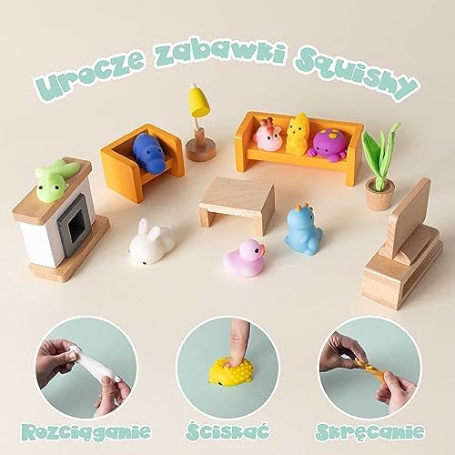Zabawki Mochi Squishy do Toreb na Prezenty Pakiet 80 - BONNYCO | Upominki na Przyjęcia, Wypełniacze Torebek dla Dzieci Unisex, Zabawki Squishy Fidget | Wypełniacz Piniaty Kawaii