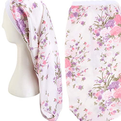 EXCEART 3 PeÃ§as de Touca de Dormir de Cabelo Comprido de Cetim Capa de Cabelo Capuz Quimioterapia C