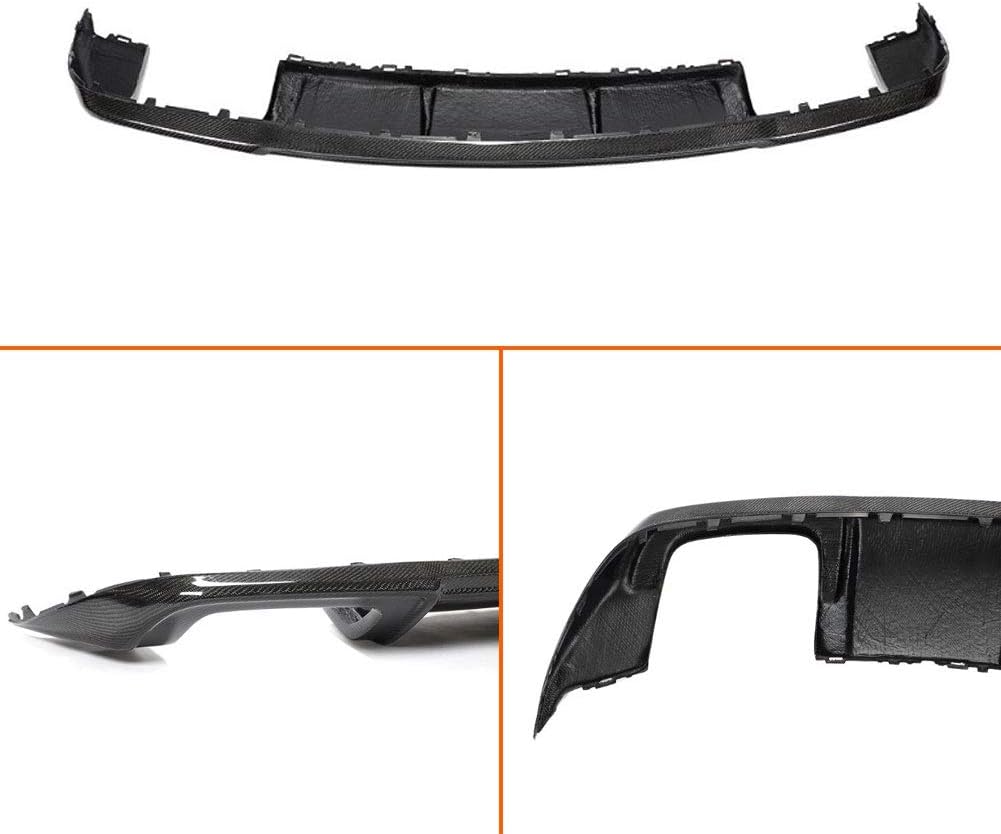 Carbon Fiber Rear Bumper Diffuser Fits for Audi A3 Base Sedan 2017 2018 2019 Under Bumper Chin Lip Spoiler Splitter Body Kit