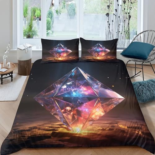 Housse couette 3D léger mince abstrait microfibre 220x240