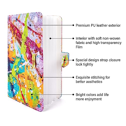 HIYQIN 3-Inch Instax Polaroid Photo Album,96 Pocket Mini Photo Album Book for 2x3 Inch Fujifilm Instax Mini 12 11 9 8 8+ 7s 25 70 90 Instant Camera Film,Colorful Instax Mini Album (Colorful) - Image 4