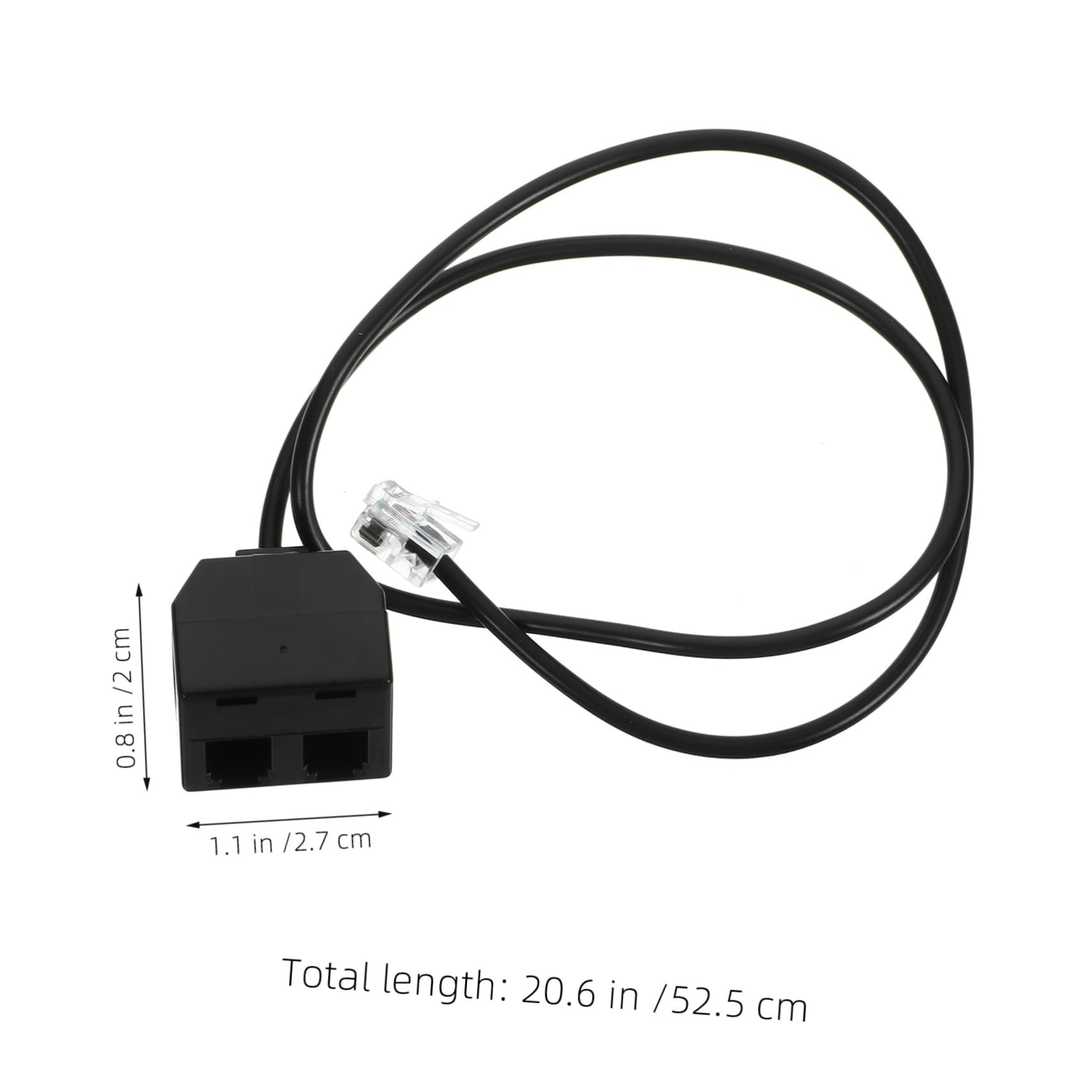 ARTIBETTER Telephone Splitter Adapter Male to Female Converter Cable for Telephones and Construction Compatible Various Models for Training and Conference Use