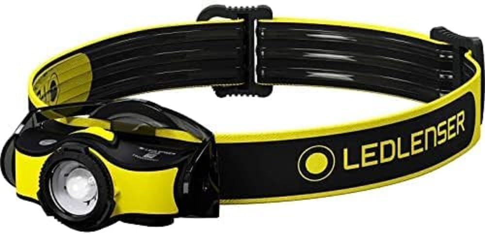 Ledlenser iH5R - Rechargeable LED Head Torch, Super Bright 400 Lumens Headlamp, Water Resistant (IP54), Camping, Hiking Equipment, Rechargeable Work Head Torch, Up to 35 Hours Running Time