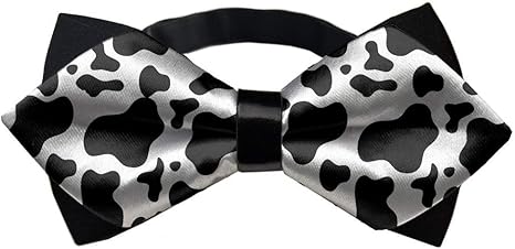 Amazon Co Jp メンズ 牛柄 蝶ネクタイ 蝶ネクタイ 調節可能 結び済み メンズ 服 ファッション小物