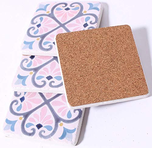 Lafinesse Em7085 Stone Coasters for hot or cold-Em7085, Stoneware - Image 2