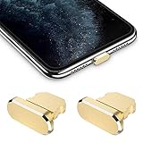 Fácil de usar: el protector antipolvo se adapta perfectamente al puerto de carga de dispositivos Apple. Simplemente conecta el conector Lightning y desconecta el conector cuando necesites cargar o conectar tu iPhone o iPad. Además, está fabricado en aluminio de alta calidad y durará más tiempo que otros en el mercado