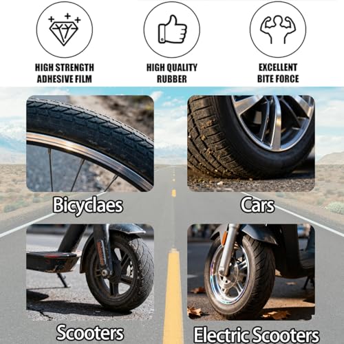 Image of Tire Repair Rubber Nails Kit with 2 Sizes,2026 New Vacuum Screw Type Tire Plug Fast Tool with Screwdriver,Self-Service Screw in Tire Plugs Repair Tools for Car,Motorcycle,Truck,Bikes(20Pcs)