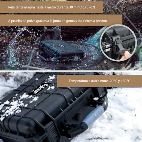 HMF Maletín Fotográfico Exterior, Estuche de Transporte con Espuma Troquelada | 57 x 41,5 x 21,5 cm - imagen 4