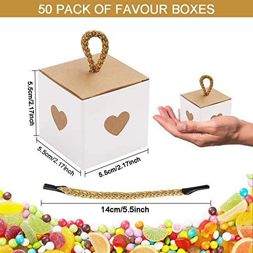 DURANTEY 50 Scatole Regalo Cartone Scatola Regalo