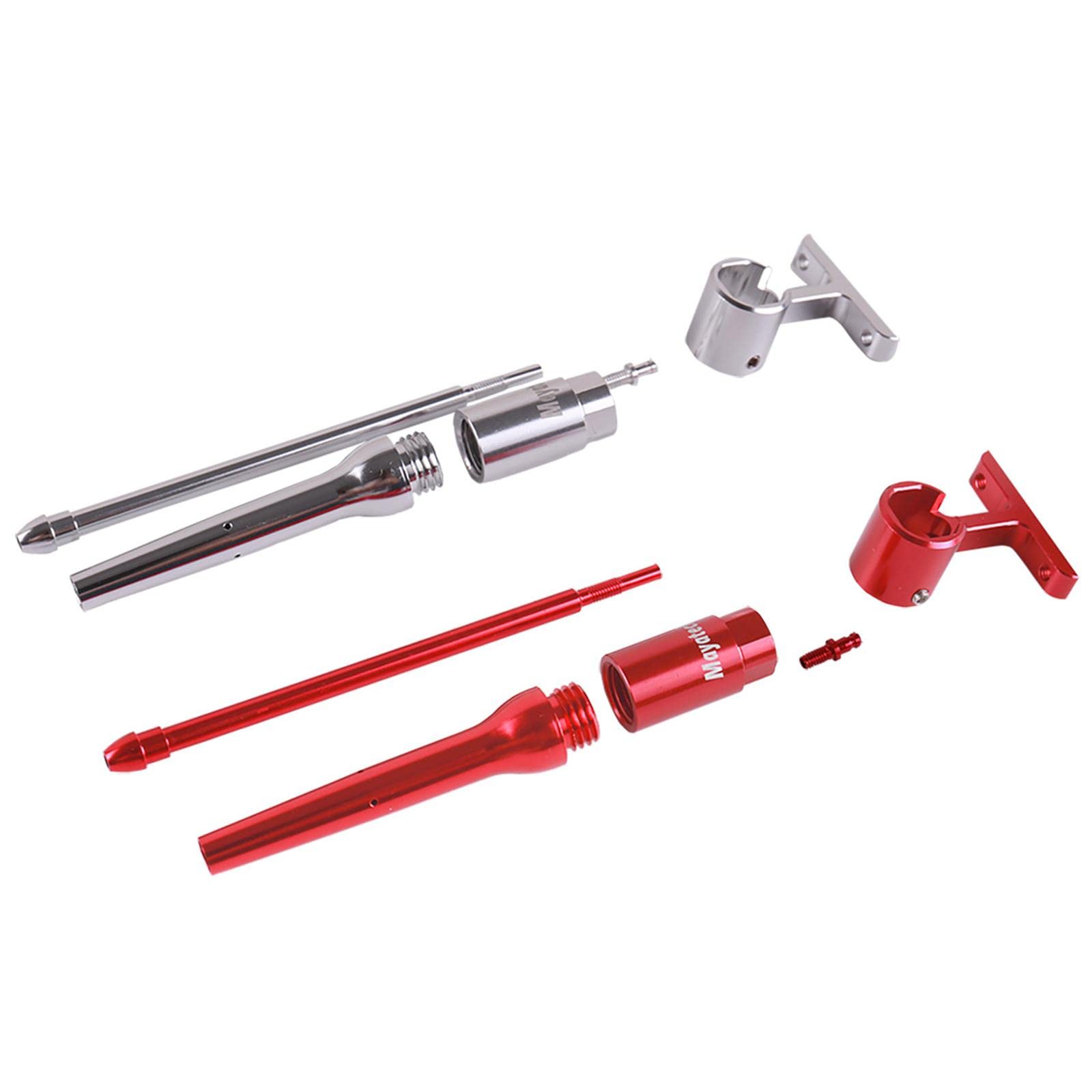 #N/A/a Kit de Reemplazo de Tubo de Silicona con Base de Aleación de Aluminio Y Tornillo M3 para Motor de Coche RC Y Avión, Plata