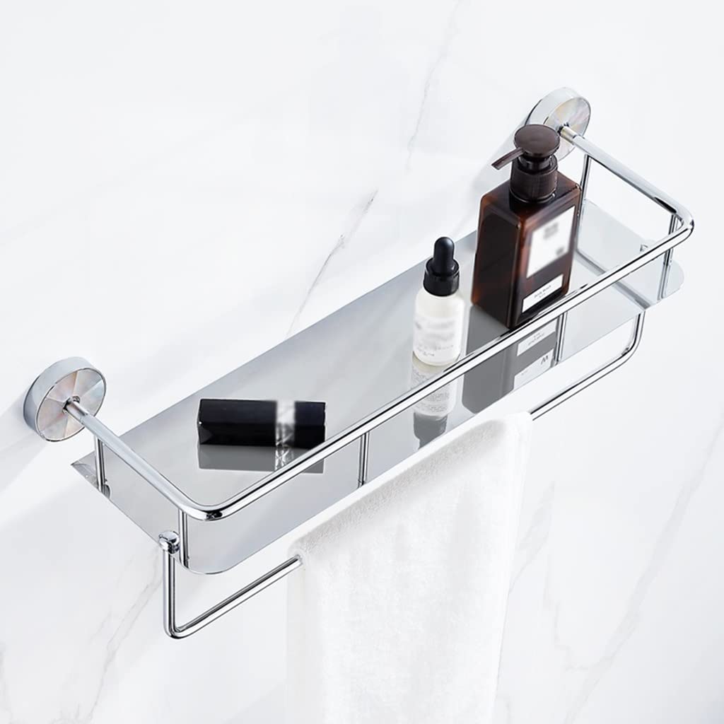 BAHELS Shower Caddy All-copper Bathroom Organizer Storage Rack Bathroom Wall-mounted Mirror In Front Of The Washstand Cosmetic Rack