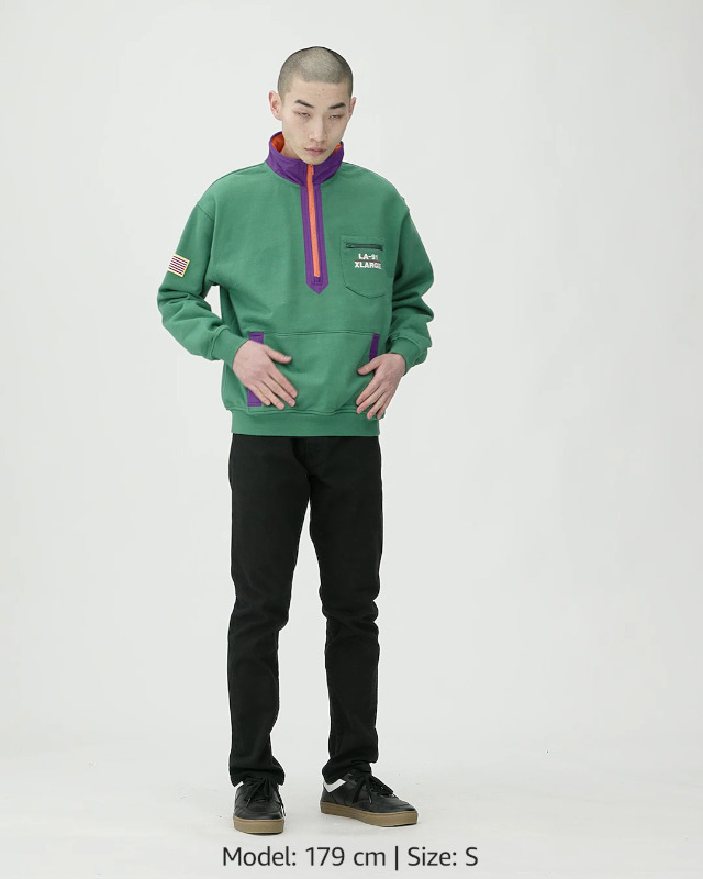 Amazon.co.jp: [エクストララージ] スウェット PANELED NYLON SWEAT 