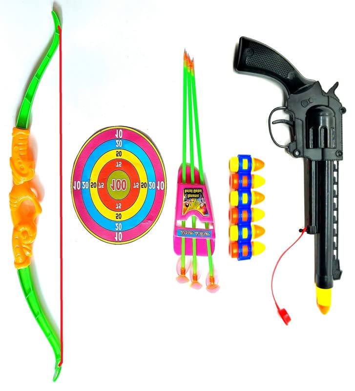 See full amazon price history chart for Dynamic Retail Global Guns for Boys, Archery Bow and Arrows Toy Set for kids, Pistol with Bullets Plastic Multi color OQ936 Dynamic Retail Global Guns for Boys, Archery Bow and Arrows Toy Set for kids, Pistol with Bullets Plastic Multi color OQ936 (B0BM8BBH77) Amazon Price History, Amazon Price Tracker